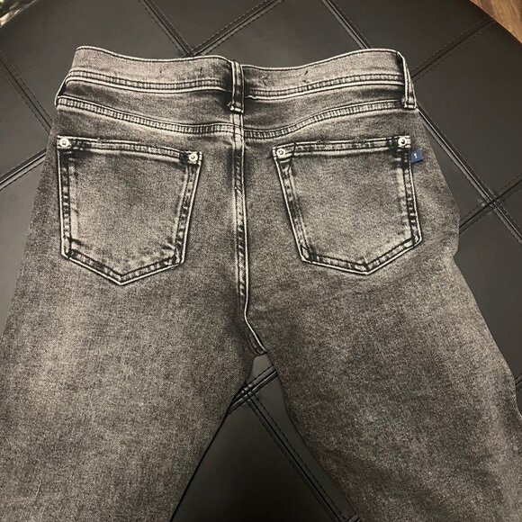 Anthropologie Pilcro‎ Distressed Slim Boyfriend Jean Black size 26 waist - Picture 6 of 11